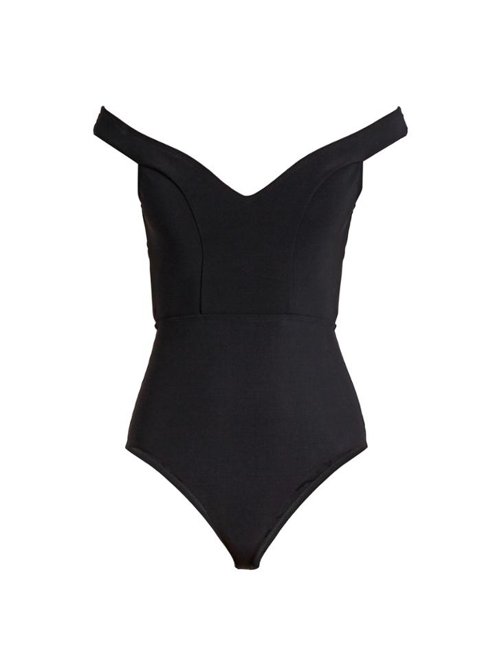 Zimmermann Gossamer Cold-shoulder Swimsuit