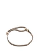 Matchesfashion.com Title Of Work - Macro Mesh Sterling Silver Bracelet - Mens - Silver Multi