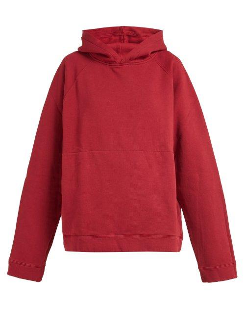 Matchesfashion.com Katharine Hamnett London - Rick Oversized Cotton Jersey Hooded Sweatshirt - Womens - Red