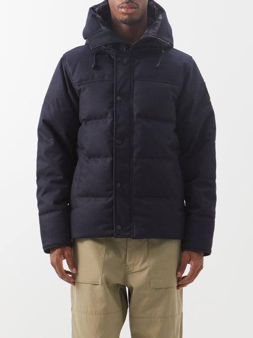 Canada Goose - Macmillan Wool-blend Down Short Parka - Mens - Navy