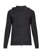 Vince Zip-through Hooded Cotton-blend Knit Sweater