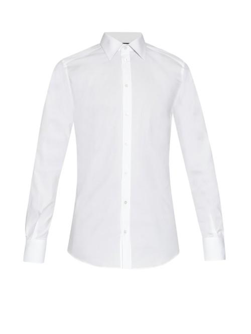 Dolce & Gabbana Gold-fit Stretch-cotton Shirt