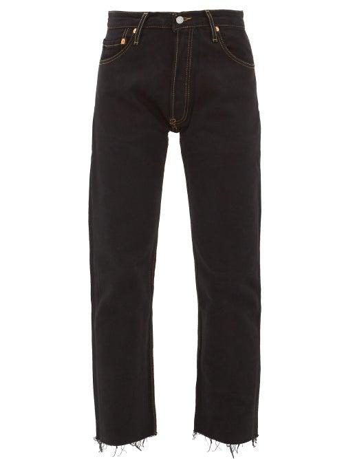 Matchesfashion.com Re/done Originals - X Levi's Straight Leg Jeans - Womens - Black
