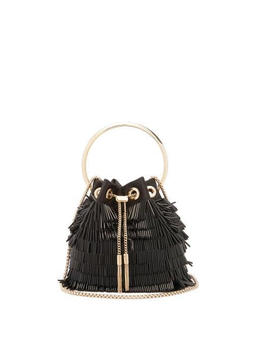 Matchesfashion.com Jimmy Choo - Bonbon Beaded Clutch Bag - Womens - Black