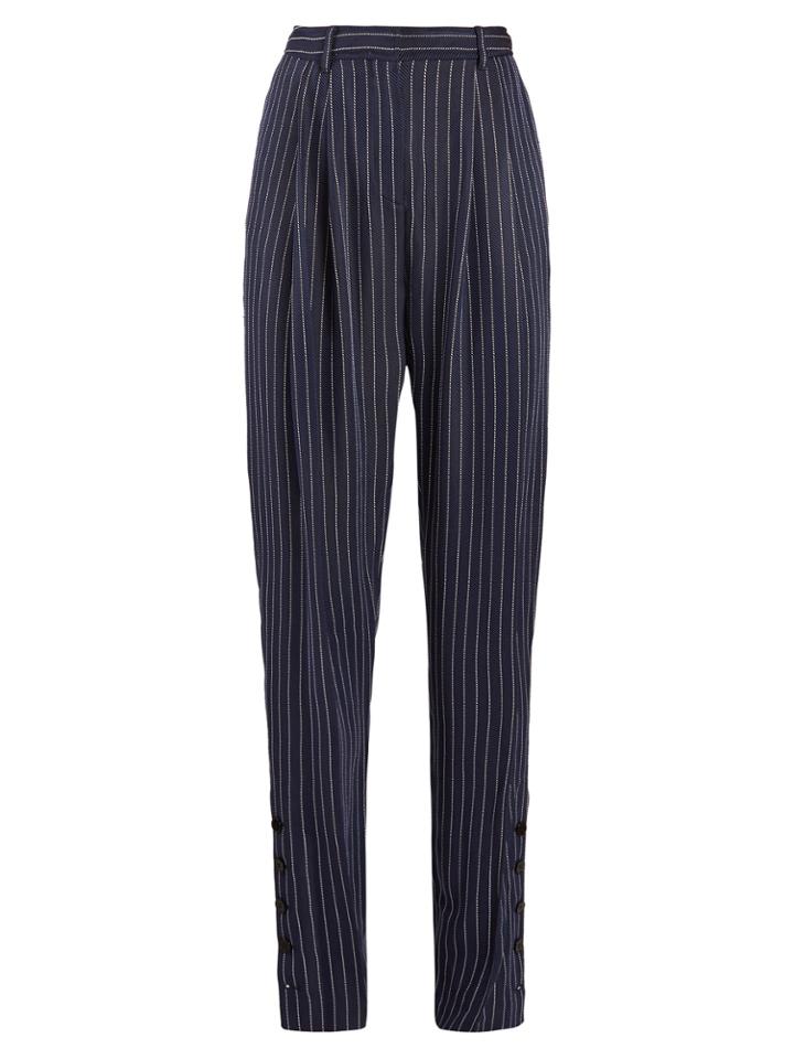 Altuzarra Lidig High-rise Pinstriped Twill Trousers