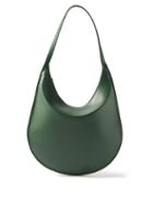 Aesther Ekme - Mini Curved Leather Handbag - Womens - Dark Green