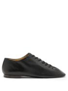 Matchesfashion.com Lemaire - Crepe-sole Grained-leather Shoes - Womens - Black