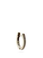 Matchesfashion.com Emanuele Bicocchi - Ridged Sterling-silver Single Hoop Earring - Mens - Silver