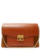 Matchesfashion.com Givenchy - Gv3 Medium Suede And Leather Shoulder Bag - Womens - Tan