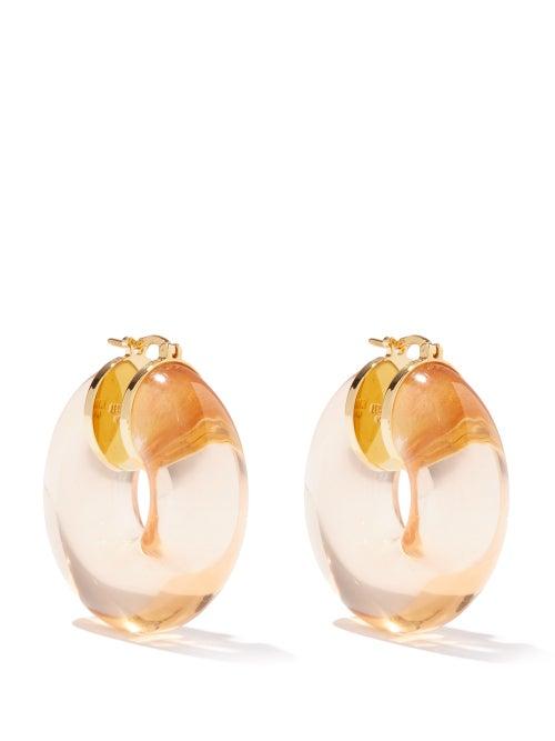 Jil Sander - Neon Hoop Earrings - Womens - Orange