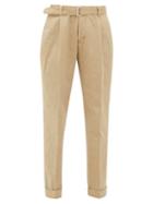 Matchesfashion.com Officine Gnrale - Pierre Garment Dyed Cotton Twill Trousers - Womens - Beige