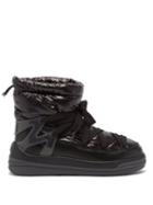 Moncler - Insolux Leather And Rubber Snow Boots - Womens - Black