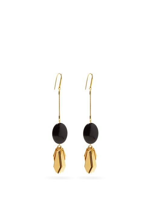 Matchesfashion.com Isabel Marant - Leaf Drop Earrings - Womens - Black