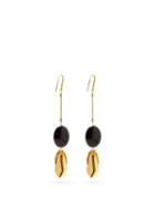 Matchesfashion.com Isabel Marant - Leaf Drop Earrings - Womens - Black