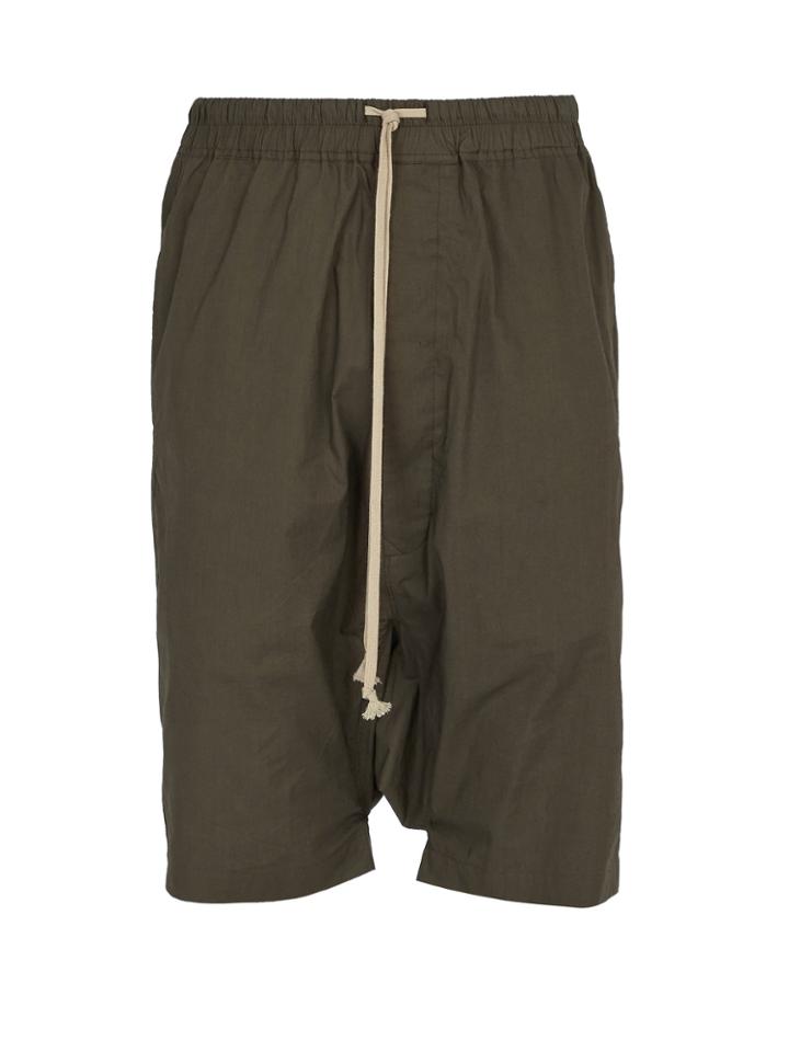 Rick Owens Pods Cotton Shorts