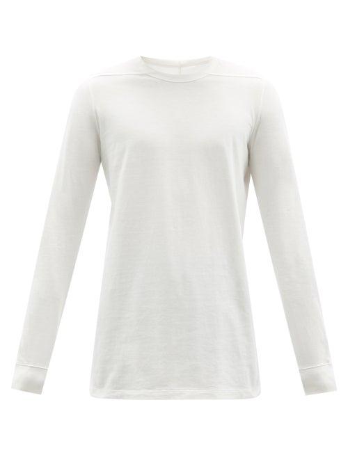 Rick Owens - Long-sleeved Cotton-jersey T-shirt - Mens - White
