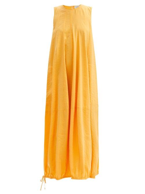 Lee Mathews - Edie Silk-blend Tank Dress - Womens - Orange
