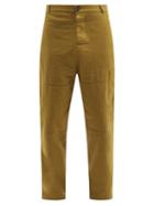 Matchesfashion.com Oliver Spencer - Judo Organic-cotton Twill Wide-leg Trousers - Mens - Yellow