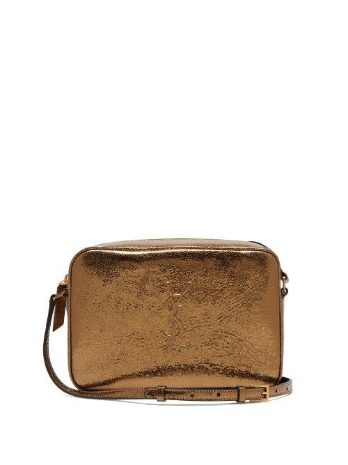 Matchesfashion.com Saint Laurent - Lou Medium Leather Cross Body Bag - Womens - Gold