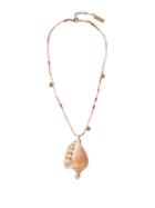 Matchesfashion.com Etro - Shell, Crystal And Faux Pearl Necklace - Womens - Pink