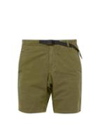 Matchesfashion.com Gramicci - Belted Stretch Cotton Twill Shorts - Mens - Khaki