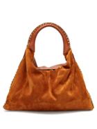 Matchesfashion.com Valentino Garavani - Rockstud Leather And Suede Bag - Womens - Tan