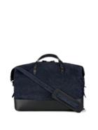Tomas Maier Suede And Leather Weekend Bag