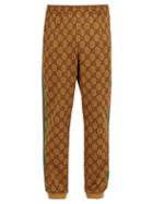 Matchesfashion.com Gucci - Gg Print Side Stripe Track Pants - Mens - Brown
