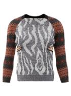 Matchesfashion.com Marine Serre - Upcycled Panelled Wool-jacquard Sweater - Womens - Multi