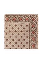 Matchesfashion.com Brunello Cucinelli - Tile-print Silk-faille Pocket Square - Mens - Beige