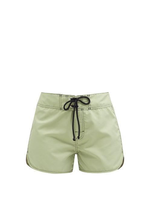 Matchesfashion.com Jil Sander - Drawstring-waist Swim Shorts - Womens - Green