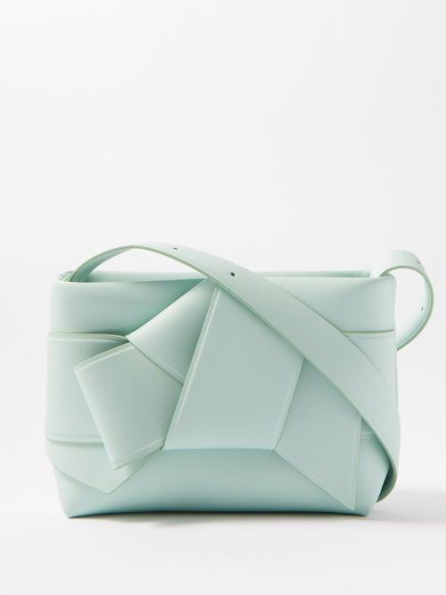 Acne Studios - Musubi Small Leather Cross-body Bag - Womens - Light Blue