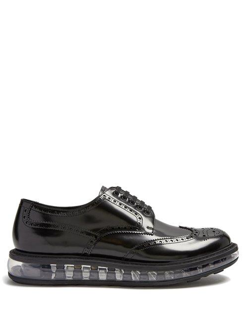 Matchesfashion.com Prada - Bubble Midsole Leather Brogues - Mens - Black