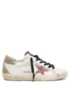 Matchesfashion.com Golden Goose - Superstar Leather Trainers - Womens - Pink White