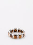 Tom Wood - Cushion Tiger's Eye & Sterling Silver Ring - Mens - Silver