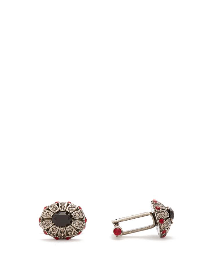 Alexander Mcqueen Crystal-embellished Cufflinks