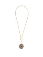 Matchesfashion.com Isabel Marant - Spotted-stone Pendant Necklace - Womens - Gold