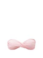 Matchesfashion.com Melissa Odabash - Martinique Twisted Bandeau Bikini Top - Womens - Dusty Pink