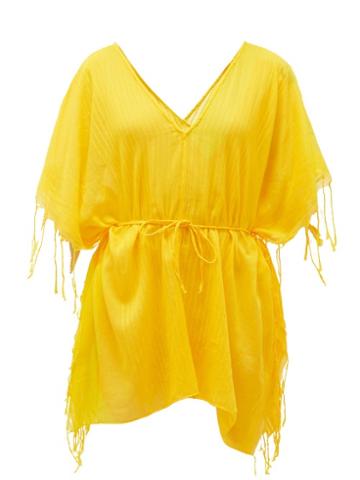 Matchesfashion.com Su Paris - Kya Ribbed Cotton Tunic - Womens - Yellow
