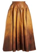 Matchesfashion.com Calvin Klein 205w39nyc - Ombr Leather Skirt - Womens - Brown Multi