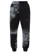A-cold-wall* - Brushstroke-print Cotton-jersey Track Pants - Mens - Black