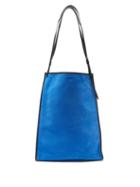 Ladies Bags Jil Sander - Leather-trimmed Suede Tote Bag - Womens - Black Blue