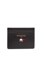 Matchesfashion.com Maison Kitsun - Leather Cardholder - Mens - Black