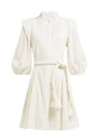 Matchesfashion.com Apiece Apart - Rafaela Swiss Dot Cotton Mini Dress - Womens - Cream