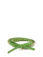 Matchesfashion.com Prada - Studded Leather Belt - Womens - Green