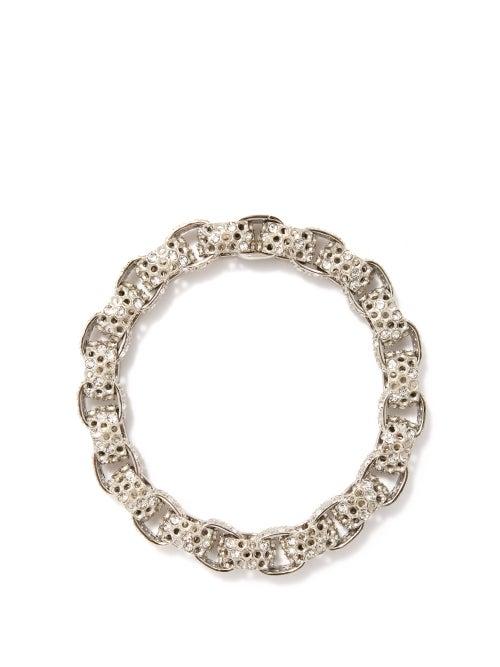 Balenciaga - 3d-printed Crystal-embellished Choker - Womens - Crystal