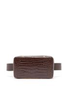 Matchesfashion.com Lutz Morris - Evan Crocodile Effect Leather Belt Bag - Womens - Brown