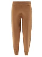 Ladies Rtw Stella Mccartney - Elasticated-cuff Compact-knit Trousers - Womens - Camel