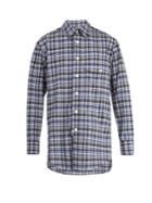 Wooyoungmi Oversized Checked Wool-blend Shirt