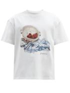Matchesfashion.com Jacquemus - Cherry-print Cotton-jersey T-shirt - Mens - White